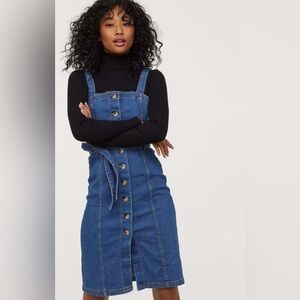 H&M Dark Blue Denim Dress
